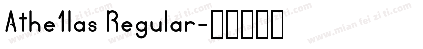 Athe1las Regular字体转换